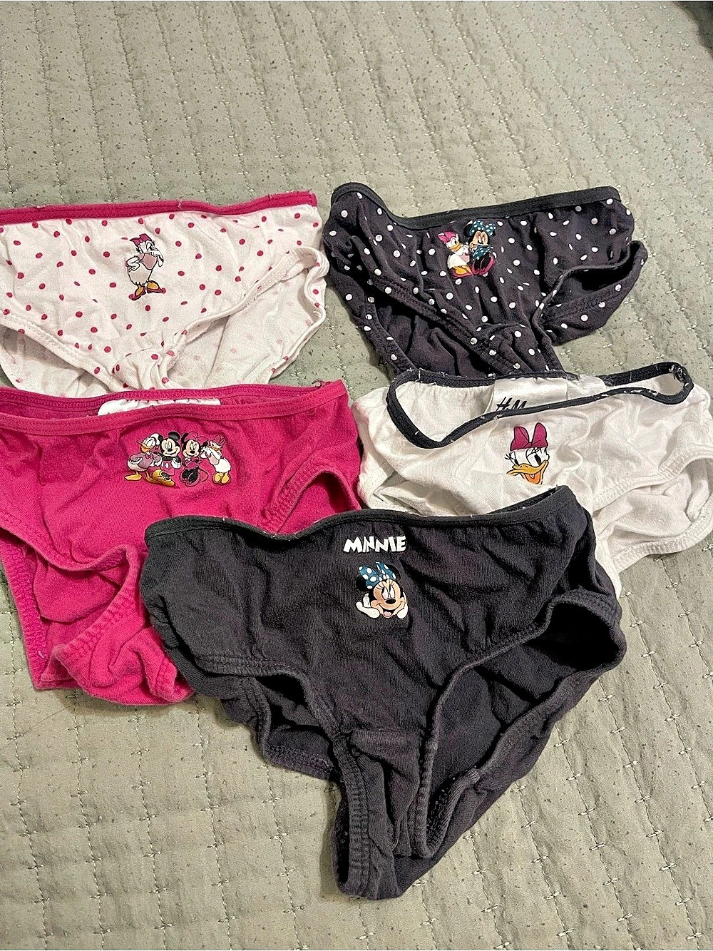 H&M Disney Character Print Panties 5-Pack